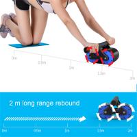 Roller De Push-up Con Ruedas Silencioso Para Ejercitación Abdominal Y Cintura Equipo De Fitness Doméstico Azul - details 5