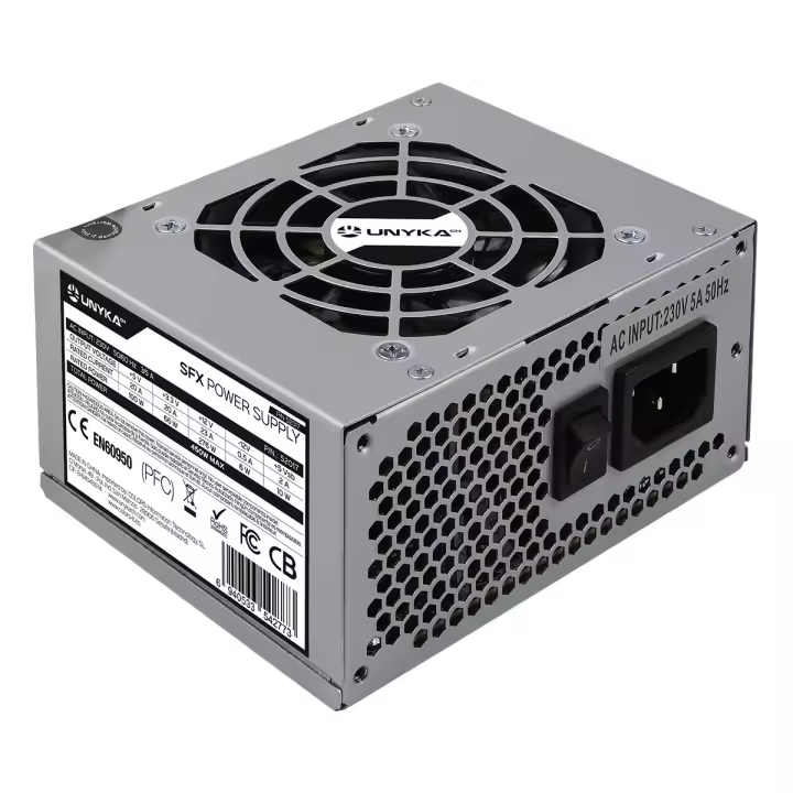 UNYKAch - Unidad Fuente de Alimentación SFX 450W Ventilador 80mm con Interruptor - 1