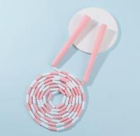 Cable De Saltar De Bambú Y PVC 2.5m Con Cuentas Segmentadas Para Ejercicio De Fitness En Casa O Gimnasio Para Adultos Y Niños Comienzo Suave - details 3