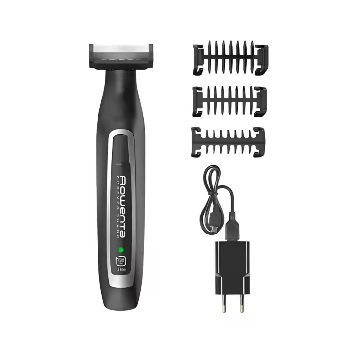 Rowenta Forever Sharp TN6000F4 - Barbero Híbrido, Cuchillas Acero Inoxidable Sin Recambio, Versatilidad Corte, Perfilado, Afeitado, Autonomía 120 Min, Carga Rápida, WET & DRY - 1