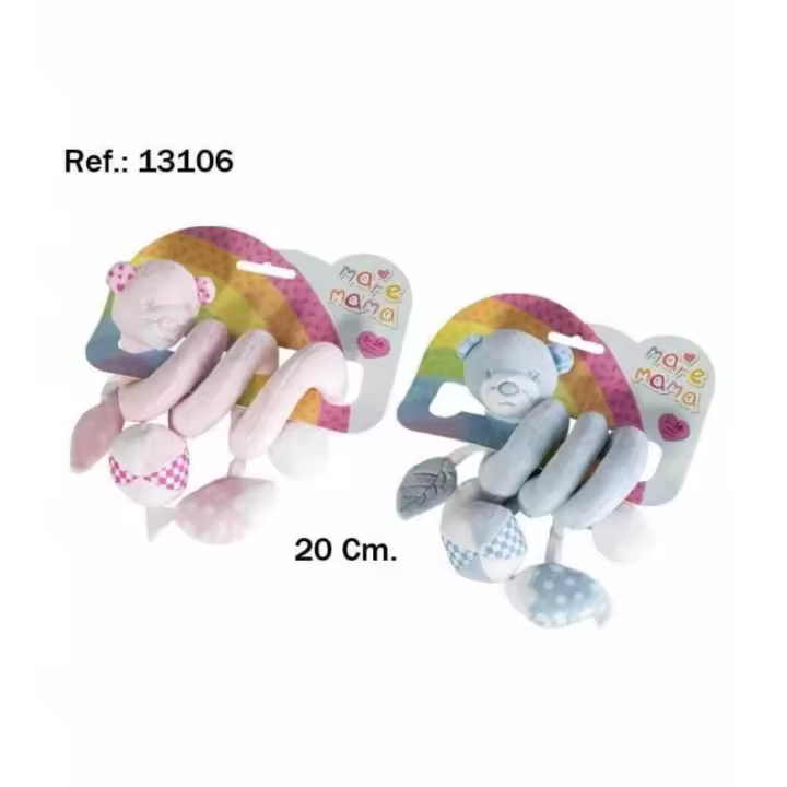 ESPIRAL NUTRIA BEBE 20CM. 2 COLORES SURTIDOS - 1