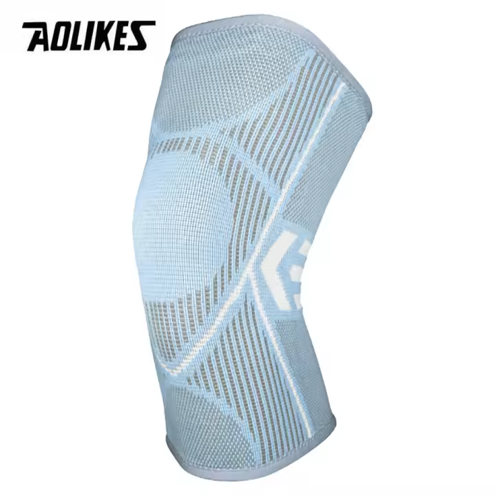 AOLIKES 1PCS Rodillera De Soporte Para Artritis Articulación Nylon Deporte Fitness Manguito De Compresión Protector Para Ciclismo Y Correr - 1