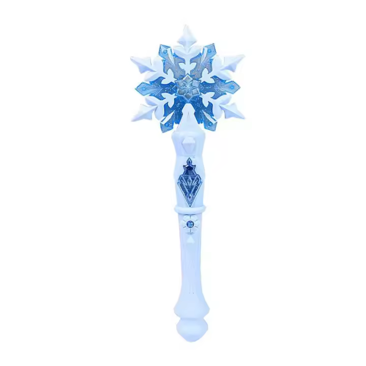 Varita Mágica De Nieve Brilla Varita De Luz Para Fiestas Y Cosplay Accesorio De Celebración Luz Intermitente De Juguete - 1
