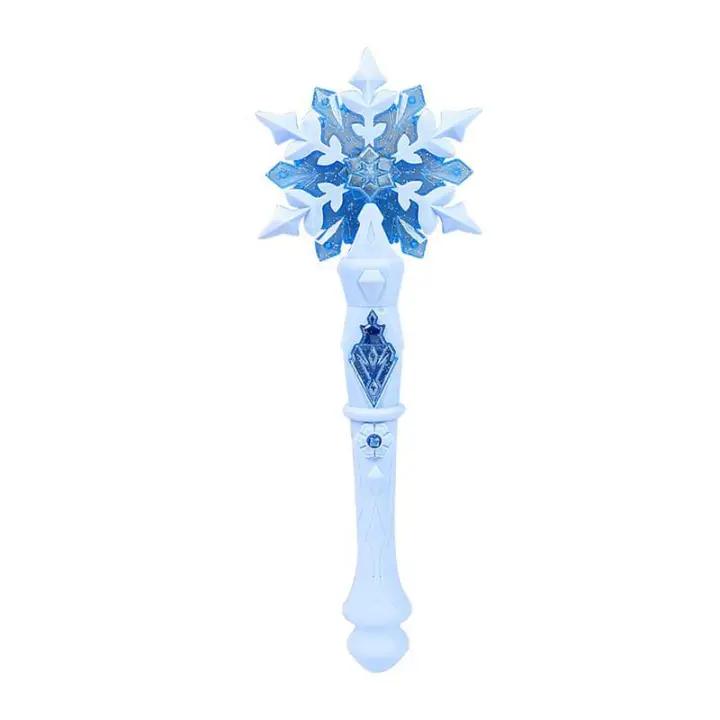 Varita Mágica De Nieve Brilla Varita De Luz Para Fiestas Y Cosplay Accesorio De Celebración Luz Intermitente De Juguete - 1