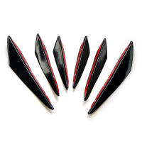 6Pcs Difusor De Parachoques Delantero Para Coche Splitter Fins Spoiler Canards Valence Accesorios De Exterior Universal ABS - details 7