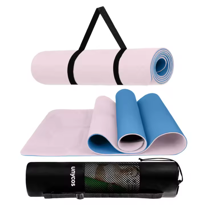 UNYCOS Esterilla de Yoga, Pilates y Otros Deportes - Colchoneta Antideslizante TPE con Bolsa y Correa - 1