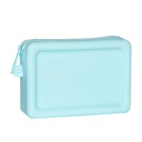 Bolso De Cosméticos Vintage De Silicona Impermeable Con Cierre De Cremallera Liso Bolso Para Auriculares Monedero Macaron Colores Para Estudiantes - details 7