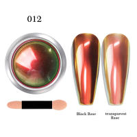Polvo De Efecto Espejo Plateado Y Plateado Con Brillo De 12 Colores Para Uñas Pigmento De Aurora Metálico Decoración De Uñas - details 15