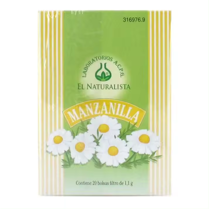 El Naturalista Manzanilla 20 Bolsitas Infusion. - 1