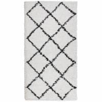 vidaXL Alfombra peluda de pelo largo moderna PAMPLONA 80x150 cm Color Antracita,  Beige,  Crema y mas Alfombras de área  Alfombra de Piso para Sala de Estar Dormitorio Habitación Salón - details 6