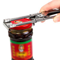 Ajustable Abrebotellas De Acero Inoxidable Manual Accesorios De Cocina Gadgets Ecológicos Adecuado Para Todos Los Tipos De Calibre - details 6