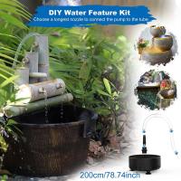 Bomba De Energía Solar 12W Con Boquillas Y Tubo Para Piscina De Pato Jardín Tanque De Peces Fuente DIY Para Jardín - details 1