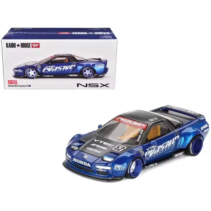 Mini GT 1990 Honda NSX Evasive V2 Azul - 1