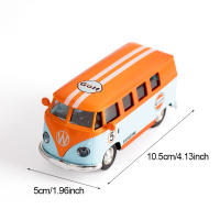 Modelo De Coche De Aluminio Diecast 1:36 Volkswagen T1 Samba Transporter Van Azul Para Niños Juguete Educativo a Escala - details 5
