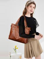 Bolso De Hombro Retro Para Mujer Bolso De Mano De Moda Gran Capacidad Tote Bag Multicapa Bolso Cruzado Casual Para Todas Las Estaciones - details 3