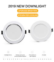 10Pcs LED Downlight AC 220V 7W 9W 12W 15W 18W Luz Redonda Recubierta Impermeable Para Cocina Y Foyer Lámpara De Punto De Luz - details 1