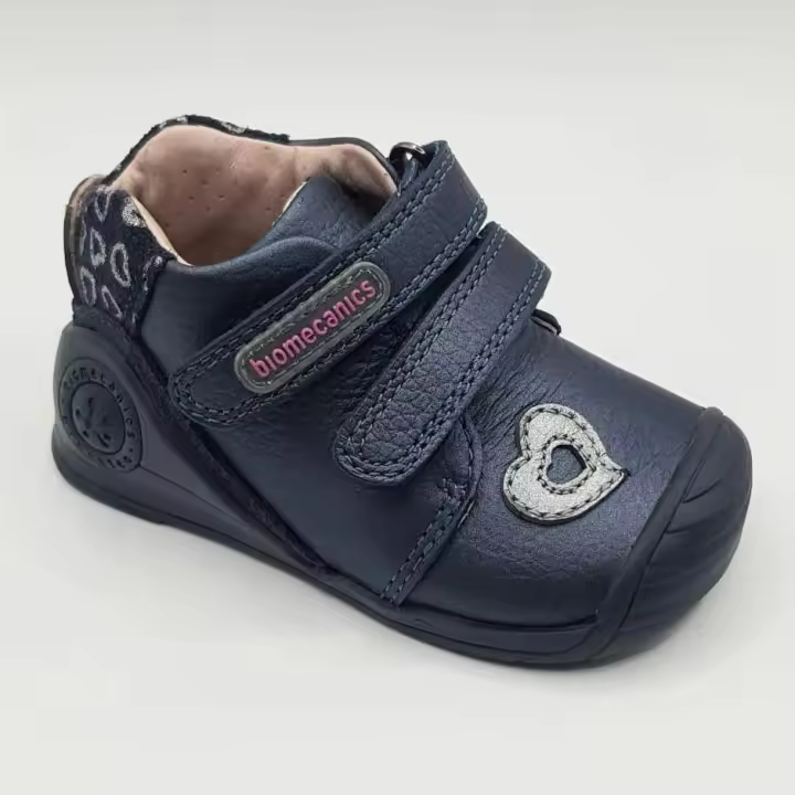 Biomecanics botines niña primeros pasos, blanditas y flexibles, sin arco plantar, plantilla extraíble altamente transpirable, recomendado por el Colegio Oficial de Podólogos de la Comunidad Valenciana COPCV. - 1