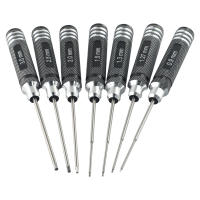 Juego De 7 Llaves De Fijación Hexagonal HSS Para RC Modelo Herramientas De Destornillador 0.9-3.0mm Con Mango Antideslizante - details 7