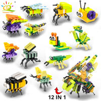HUIQIBAO Bloques De Construcción 12 En 1 Modelo De Insecto Moc Fly Bee Ciudad Juguete De Puzzle Para Niños Edad Recomendada 14+ - details 9