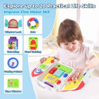 Juguete De Autobús Con Sonido Y Luz Juego De Ocupación Montessori Educativo Musical Para Niños Y Niñas Edad 4-6 Años Material ABS - details 25