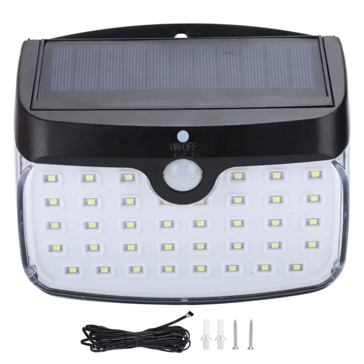 GY003‑1 Lámpara de pared solar impermeable de 50 LED, luz exterior con sensor de movimiento separable - 1