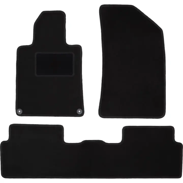 Juego completo de alfombrillas de velour para: Peugeot 508 I sedán, familiar, SW, RXH (2010-2018) - 1