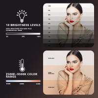 Luz De Autoefilado LED 120 LED 3000Mah Recargable Clip Luz De Teléfono Con 3 Modos De Iluminación Luz De Anillo Para Cámara De Teléfono iPad Laptop Fotografía Vlog - details 12