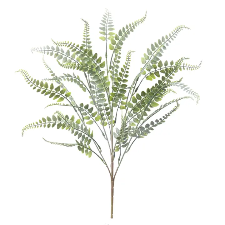 Plantas Artificiales 60cm Pernasa Fern Green Hojas Verdes Para Decoración De Habitaciones Falsa Grama Plástica Para Casas Bodas Y Fiestas Navideñas - 1