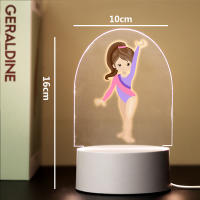 Lámpara De Ilusión 3D Para Habitación De Niñas Deportivas Decoración De Dormitorio Regalo De Cumpleaños Luz Nocturna Infantil - details 0