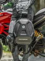 Bolsa De Motocicleta Para Asiento Trasero Impermeable Con Funda De Lluvia Y Diseño De Fibra De Carbono Bolsa De Almacenamiento Rígida Para Viaje Y Casco De Motocicleta - details 13