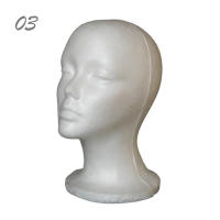 Cabeza De Muñeca Blanca Para Hombres Y Mujeres Material De Esponja Poliestireno Ligera Duradera Portátil Para Moda Viaje Y Salón - details 3