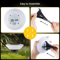 Lámpara Solar Exterior IP65 Impermeable 14LED Para Jardín Patio Pista De Camino Camping Decoración De Verano Iluminación De 360° - details 5