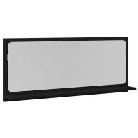 Espejo de baño vidaXL Roble Negro 90x10.5x37 cm de madera de ingeniería - details 1
