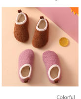 Alpargatas De Algodón Para Niños Y Niñas Invierno Calor Interior Antideslizantes Suaves Talla True Fit Material De Suela De Goma - details 12