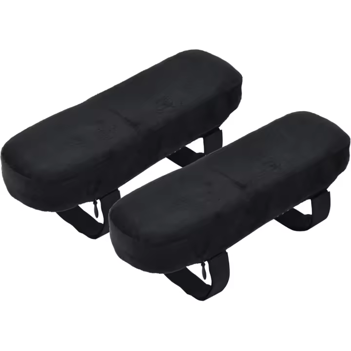 Acolchado para Reposabrazos de Silla de oficina, Cómodo, de Tela, lavable a Máquina 23,5x7,5x3 cm - 1