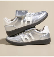 Zapatos De Entrenamiento Morales Nuevos En Plata Tenis Deportivos Casuales Con Punta Redonda Y Tirantes Delgados Para Mujer Cuero Vara Flats Chaussure Femme - details 20