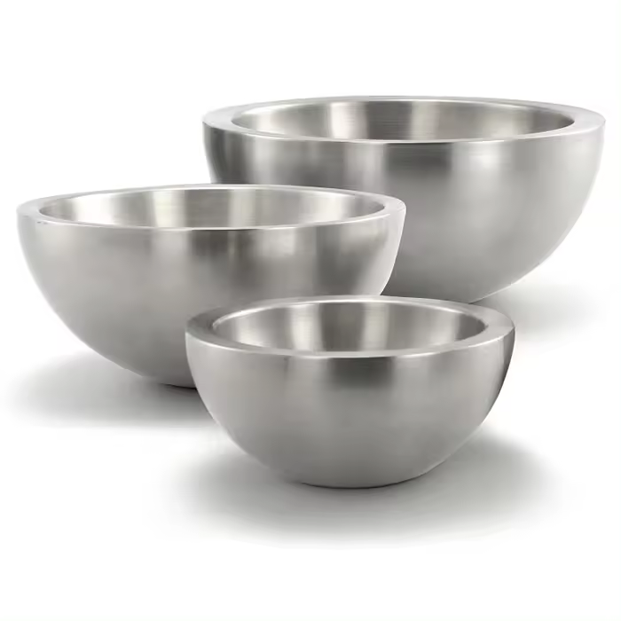 Crc Juego de 3 Boles Gruesos de Acero Inoxidable Neuss | 16, 20 y 24 Cm Ø | Menaje de Cocina - 1