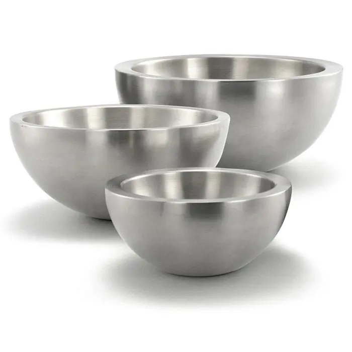 Crc Juego de 3 Boles Gruesos de Acero Inoxidable Neuss | 16, 20 y 24 Cm Ø | Menaje de Cocina - 1