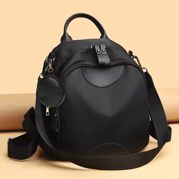 Mochila De Moda Para Mujer En Tela Oxford Gran Capacidad Casual Para Viajes Bolsa Escolar Con Cierre De Cremallera - 1
