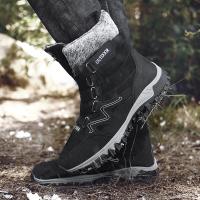 Botas De Invierno Para Hombre Con Piel De Vaca Y Peluche Botas De Nieve Calientes Botas De Trabajo Militar Casual Zapatos De Tobillo Unisex - details 16