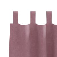 Cortinas Opacas vidaXL con anillas 2 pcs Rosa Oscuro Terciopelo - details 3