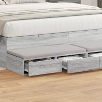 Mesa de Noche vidaXL Gris sonoma Madera de calidad 160 x 36.5 x 16.5 cm - details 2