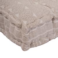 Cojín de Pallet vidaXL Marrón Claro 120x80x12 cm Tela - details 4
