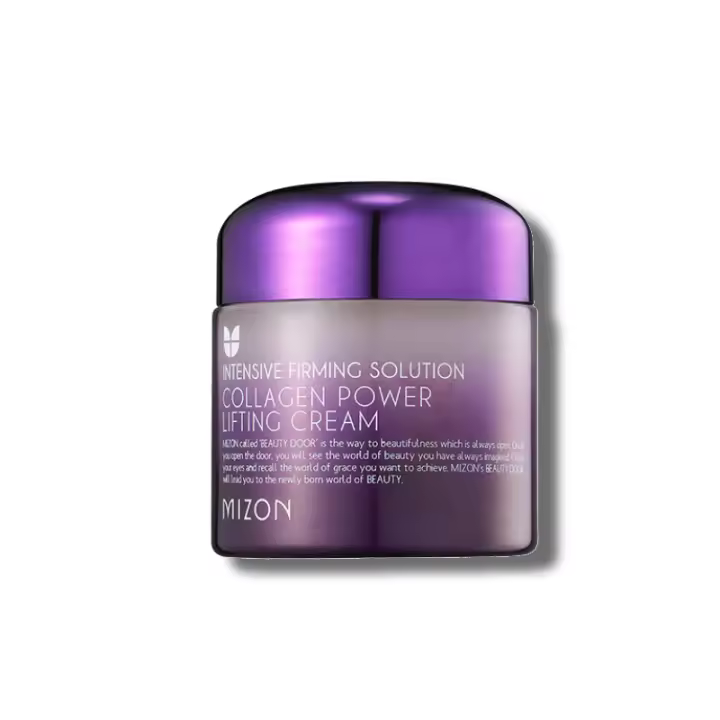 MIZON - COLLAGEN POWER LIFTING CREAM - Esta crema reafirmante contiene un 75 % de extracto de colágeno marino de alta concentración, que dejará la piel más tersa y elástica. - 75ml - 1
