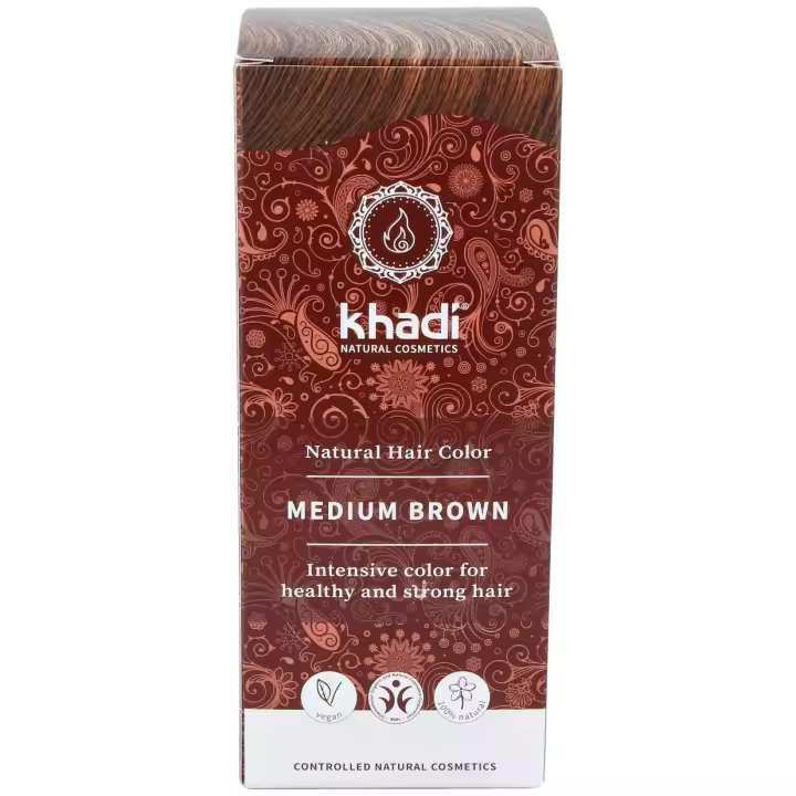Khadi Tinte Castaño Medio 100% Vegetal 100G - 1
