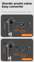 NEUMÁTICO DE BICICLETA WEST BIKING 100PSI Bomba De Mano De Alta Presión Universal Para Ruedas De MTB Y Carretera Con Valvulas Schrader Presta - details 6