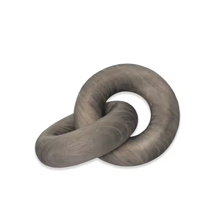 Signes Grimalt ORIGEN Home Decor Figura 2 Eslabones Varios Gris - Figura Decorativa de Madera 9x18x16cm 32771 - 1