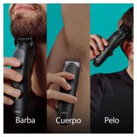Braun | Recortadora Todo En Uno Series 7 MGK7460, Kit 12en1 Afeitado Masculino, Recorte De Barba, Depilación Masculina, Corte De Pelo, Nariz, Orejas, Lámina Ultraafilada, Base De Carga, Resistente Al Agua, Recargable, 100 Min Autonomía Inalámbrica - details 1