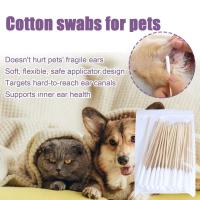 50/100 PCS Palitos De Algodón Para Limpieza De Orejas De Perros Y Gatos Eliminación De Manchas Y Cera De Orejas De Mascotas - details 6
