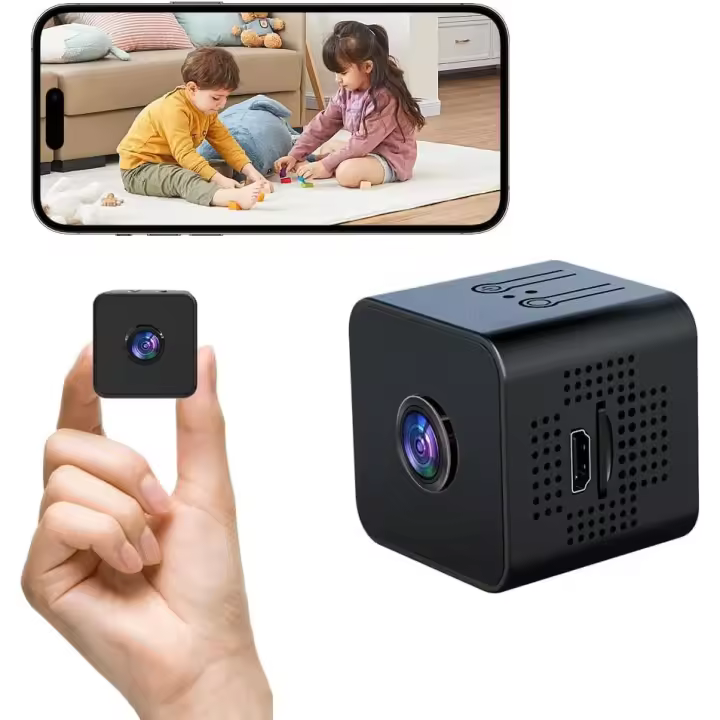 Cámara de seguridad para el hogar HD, cámara para niñeras, cámara espía, cámara oculta, cámara de visión nocturna para interiores y exteriores, cámara para perros en vivo para aplicación de teléfono móvil - 1